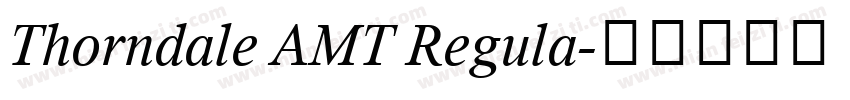 Thorndale AMT Regula字体转换